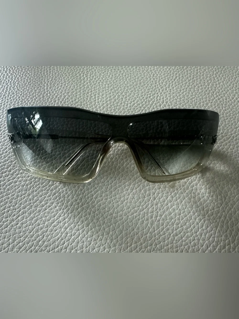 Chanel Vintage Collector CC Sunglasses - Dark Gray Gradient Lenses / Clear Frame